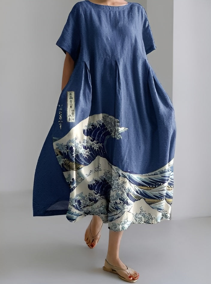 Malla | A feeling of freedom fluttering in summer colors – 3D-printed dress that moves with you