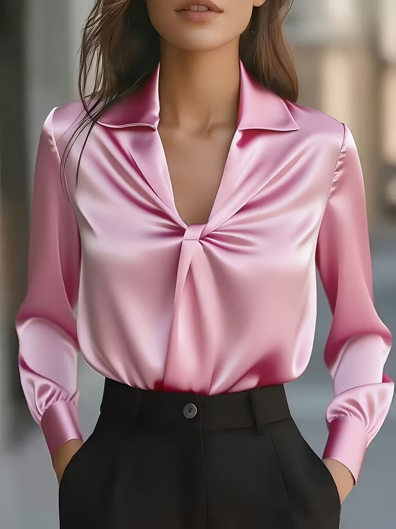 Leylah - Elegant Long Sleeve Blouse