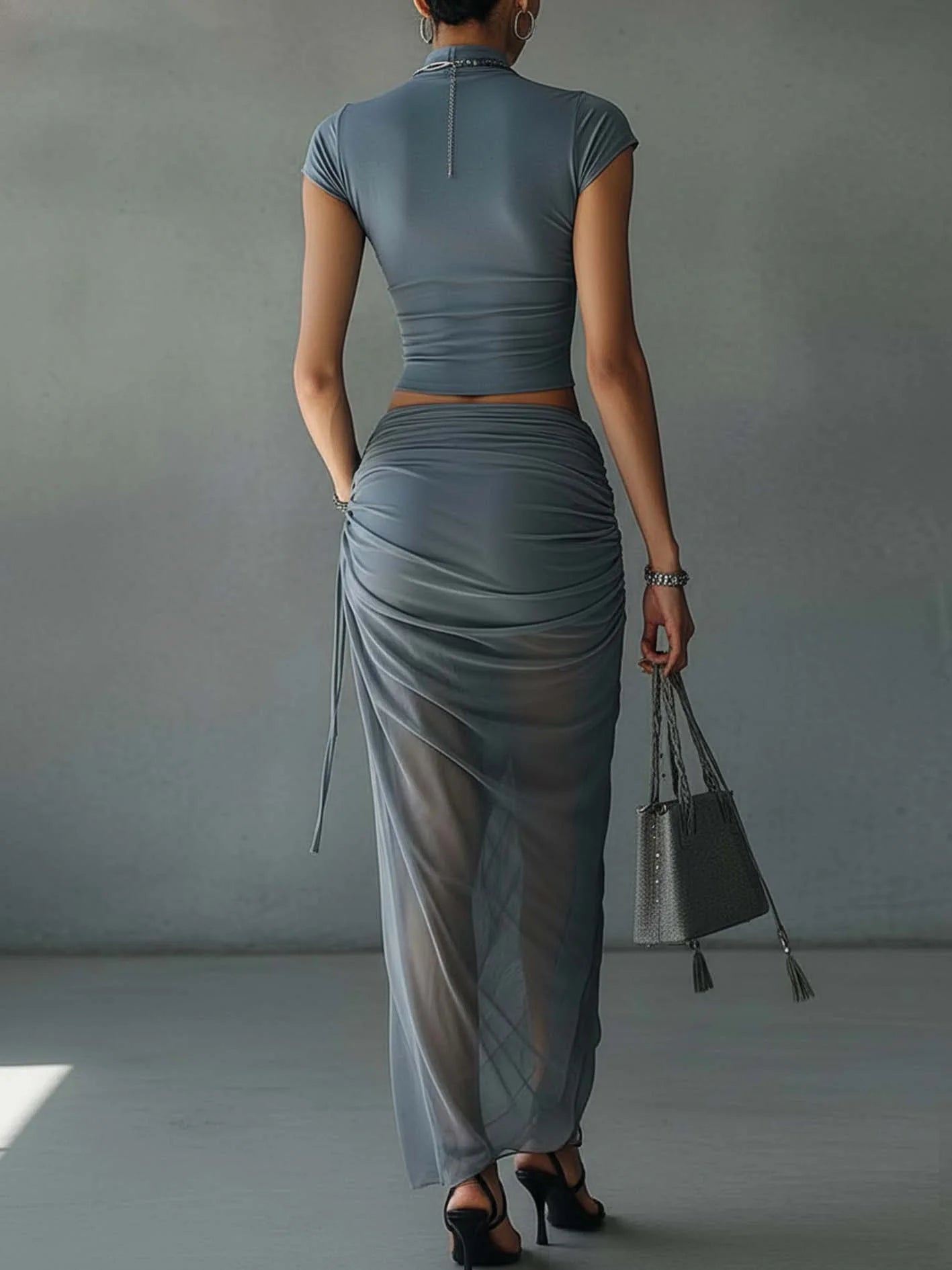 Abigail | Blue Slim Set