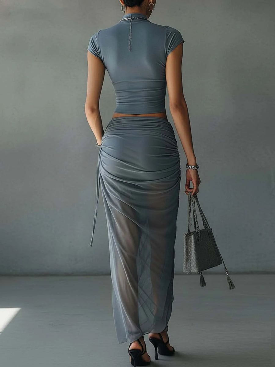 Abigail | Blue Slim Set