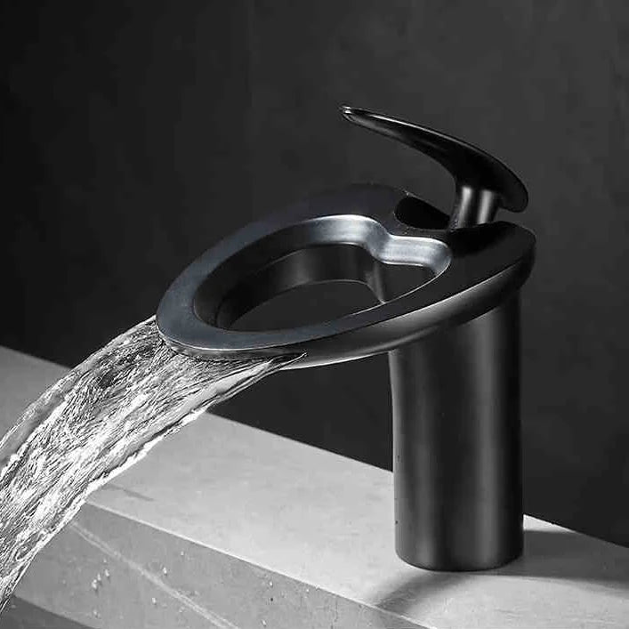 Copperflow – Waterfall Bathroom Faucet, Single Hole