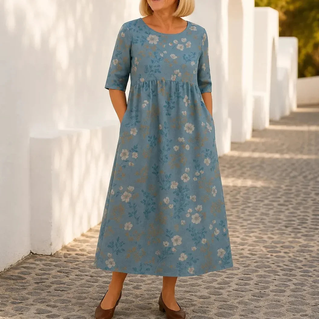 Florenza – Soft Touch Floral Maxi Dress for Women