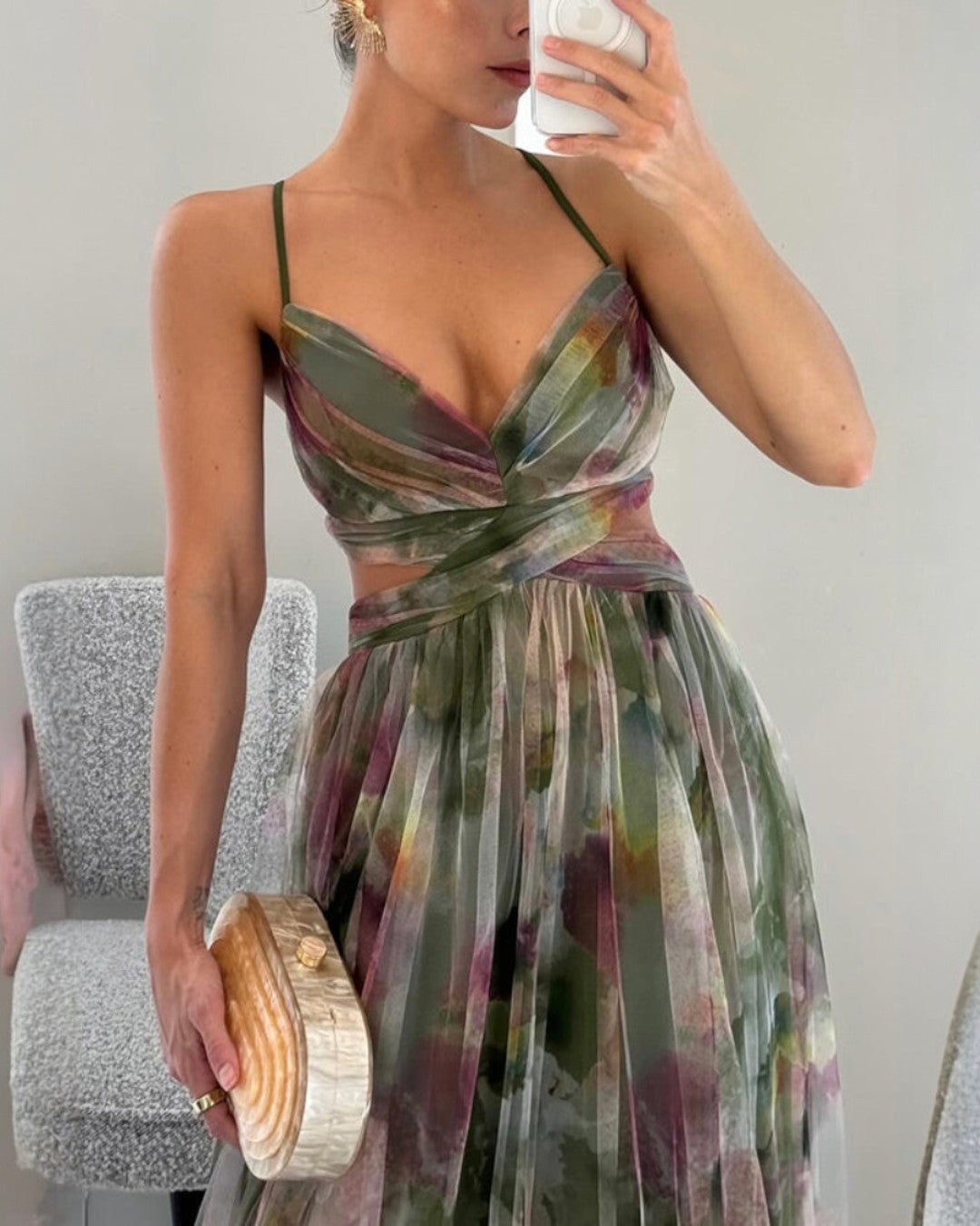 Giselle - Long Dress with Floral Print