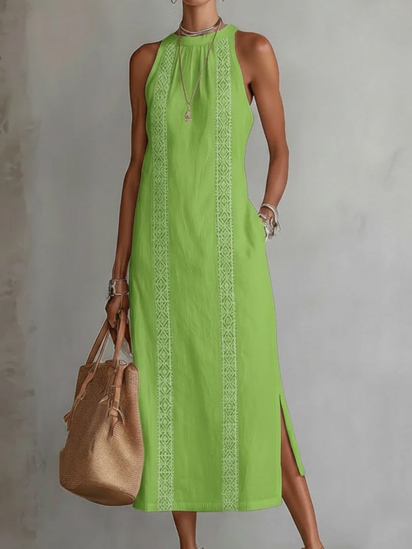 Vittoria Maxi Dress - Timeless Elegance and Artisan Embroidery