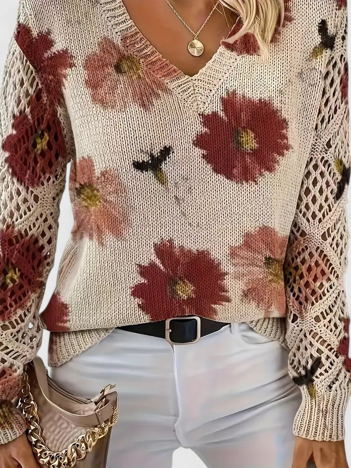 CHARLIE – BLOOMING CHARM KNIT SWEATER