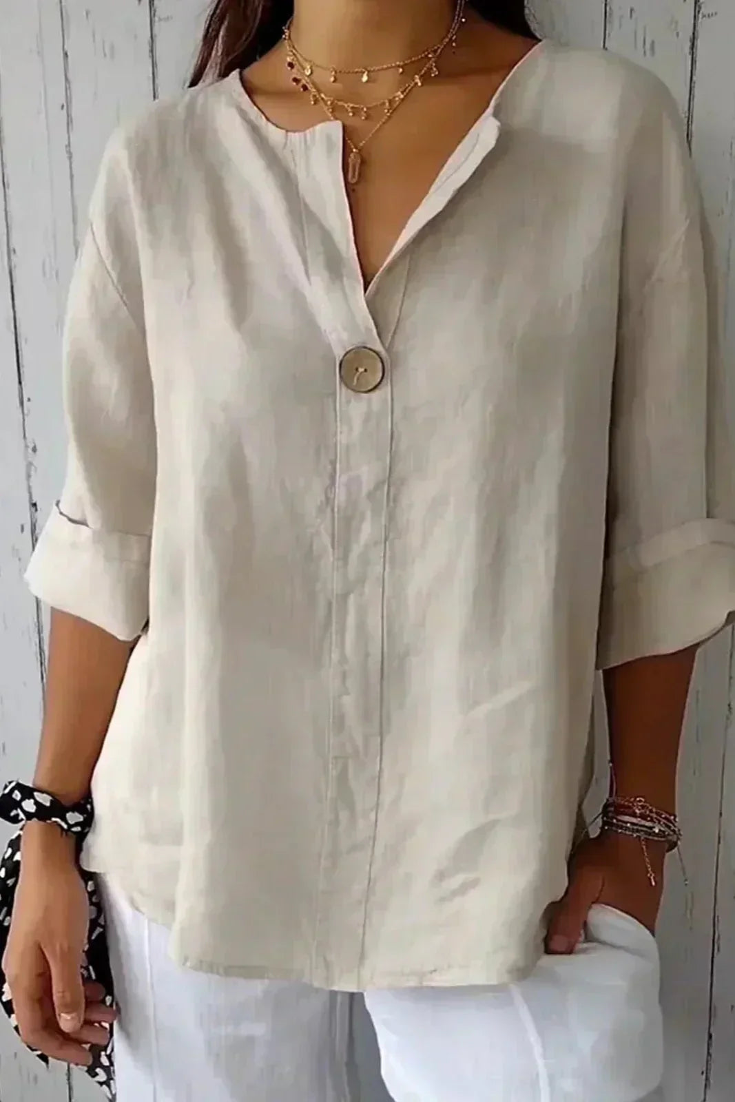 Natasha | Casual Linen Top