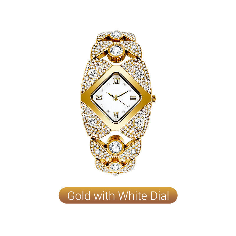 Lucelina - Elegant Vintage-Style Stone Watch for Women
