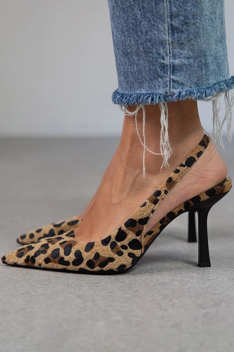 Avery™ | D'Orsay Leopard Heels