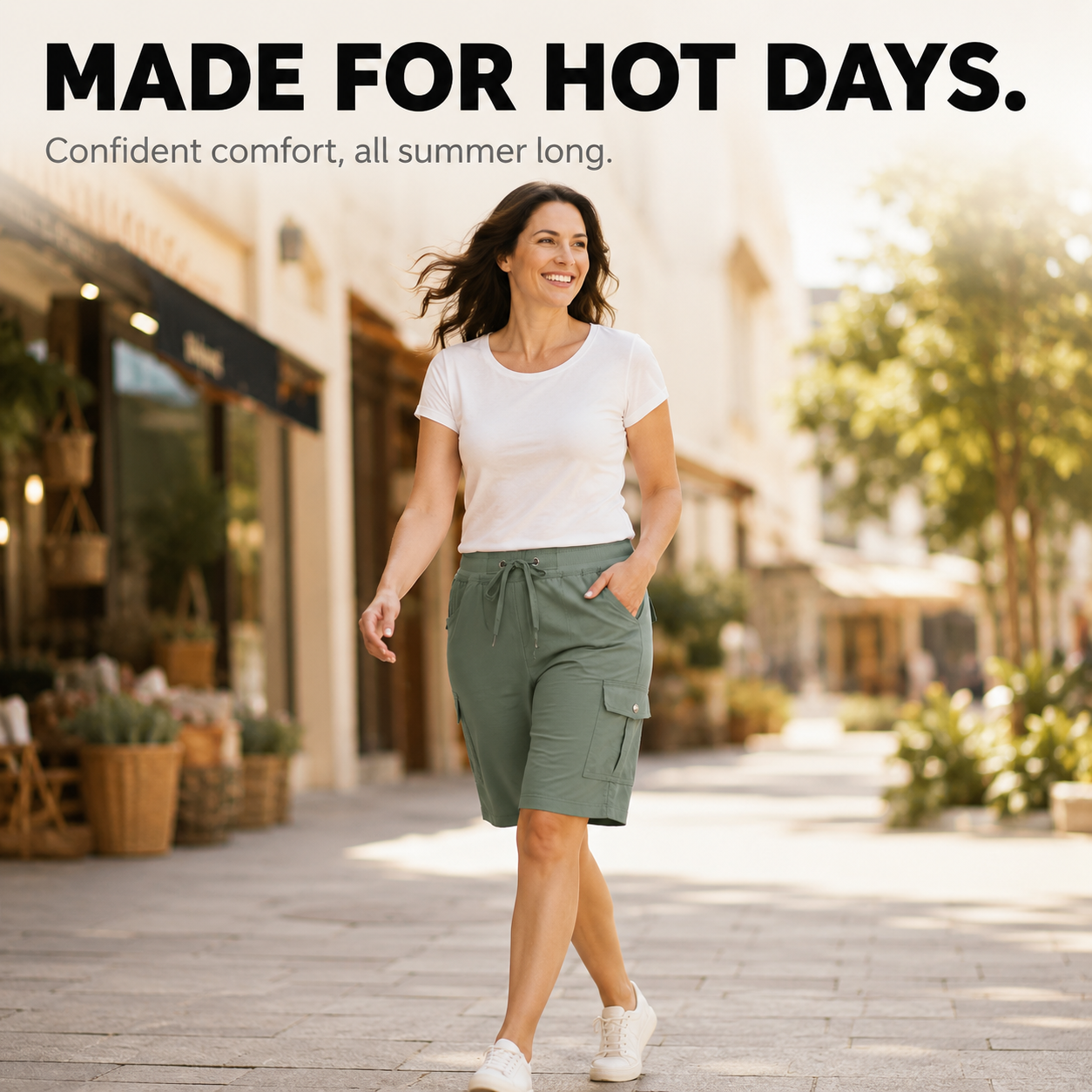 Breezora – Women's Quick-Dry Cargo Shorts