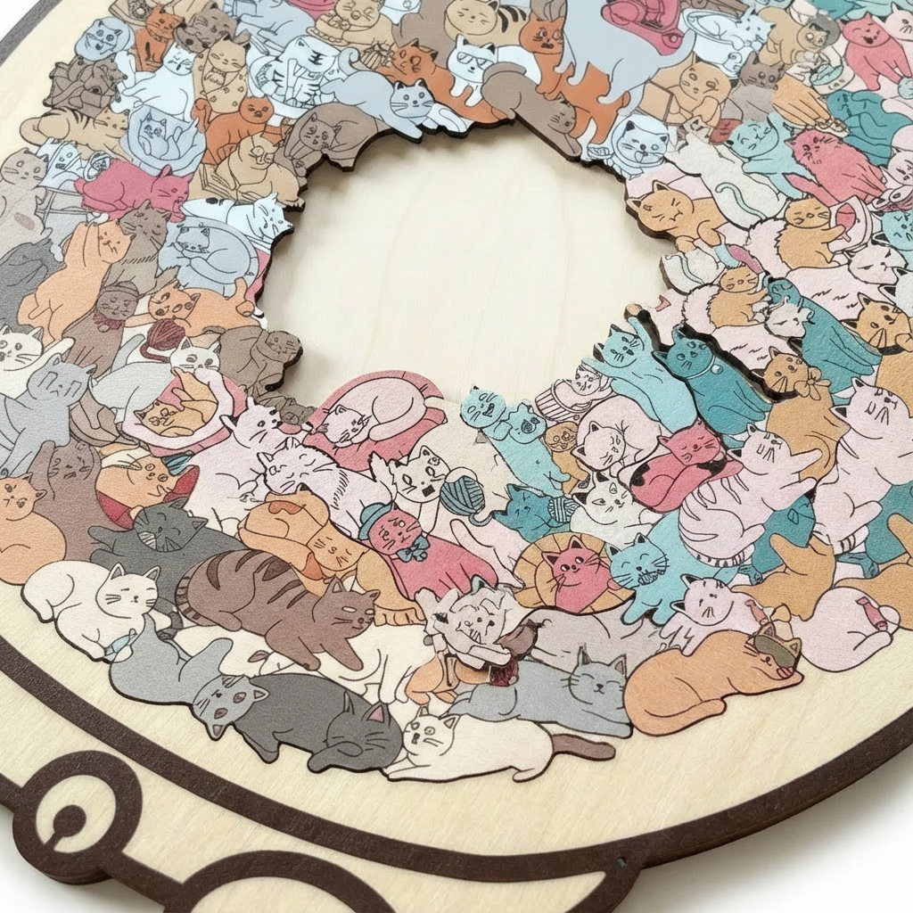 Felina - Decorative Wooden Cat Puzzle