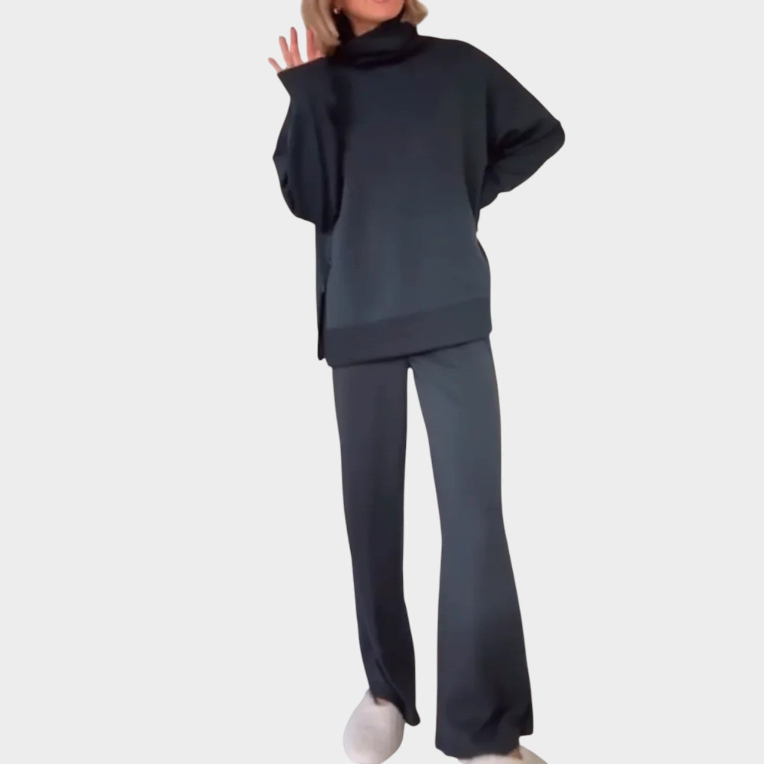 Relaxed Turtleneck Lounge Set