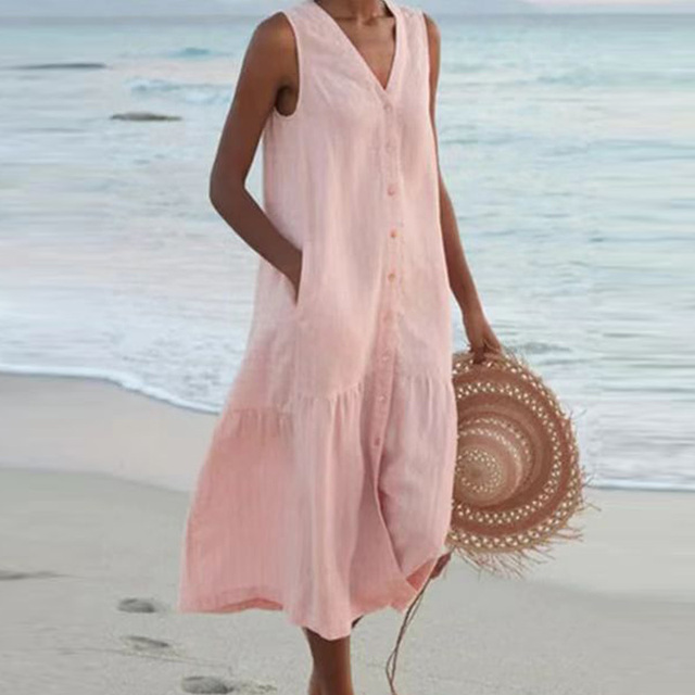 Celi - Stylish Tummy Covering Summer Dress