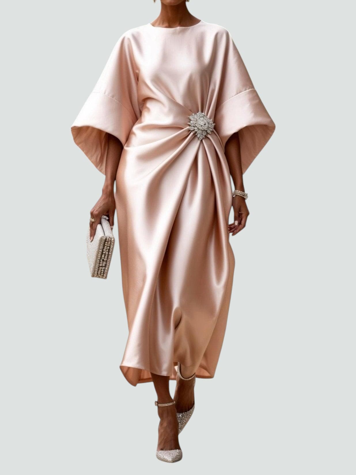 ISABEL – LUXE DRAPED EVENING DRESS