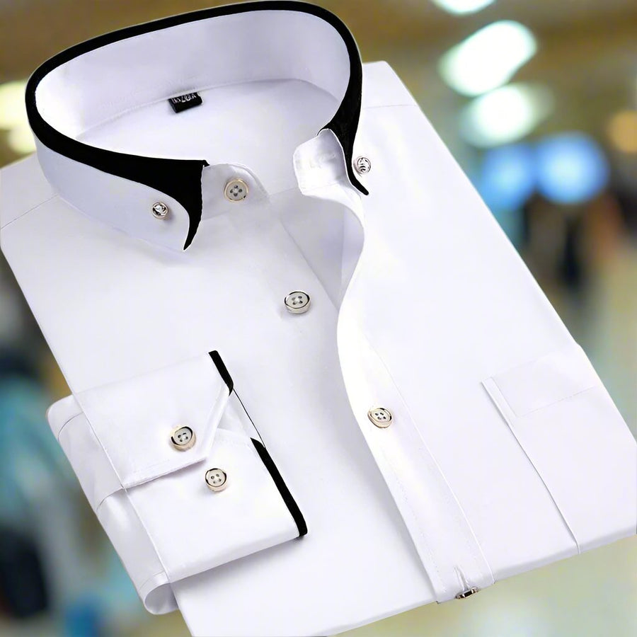 Albert™ | Classic Long-Sleeved Cotton Shirt