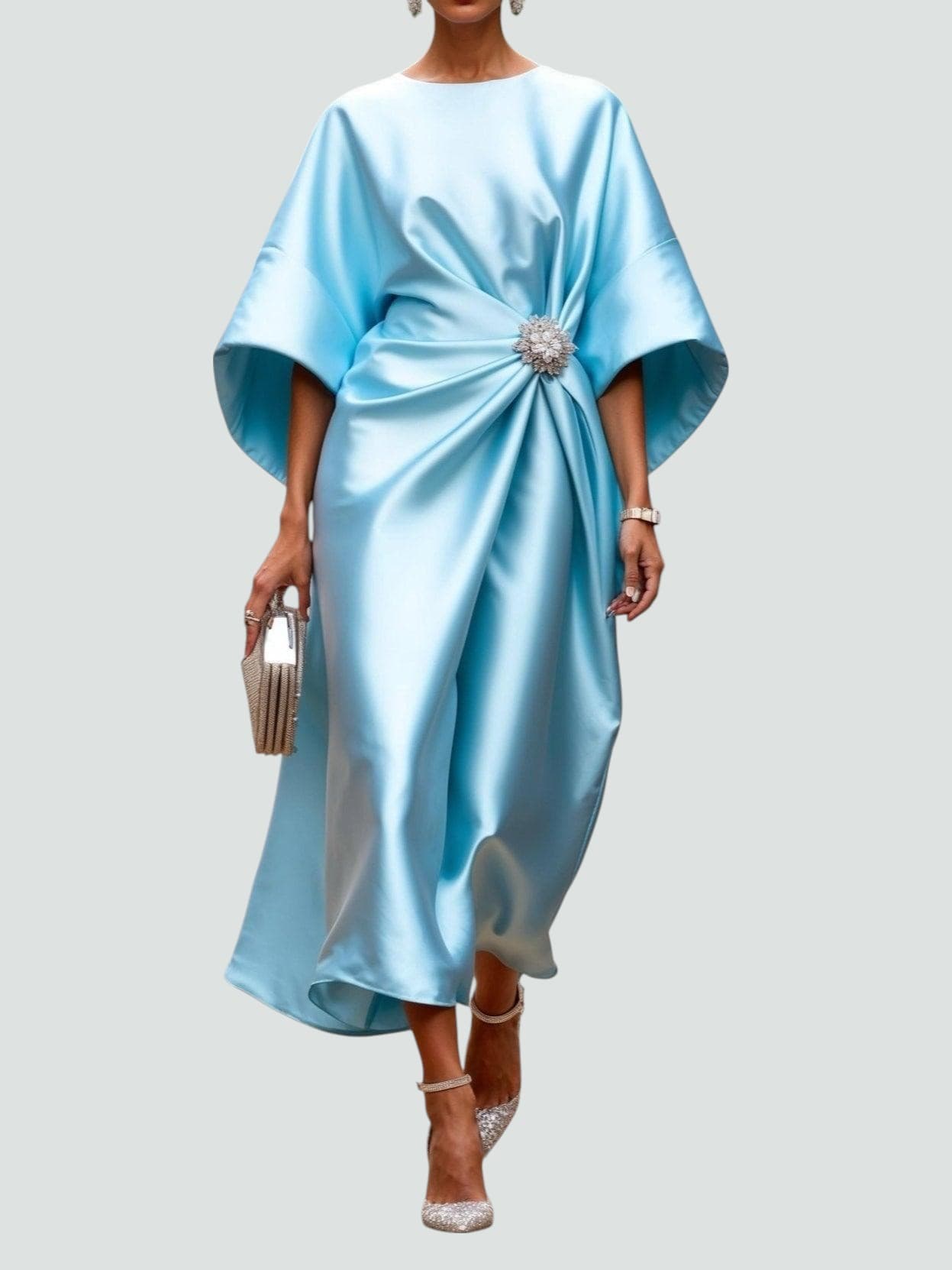 DAKOTA – ELEGANT DRAPED EVENING DRESS