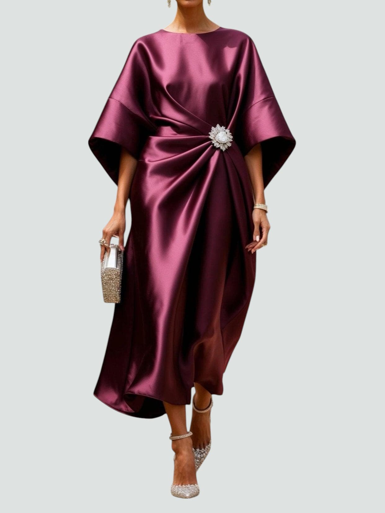 DAKOTA – ELEGANT DRAPED EVENING DRESS