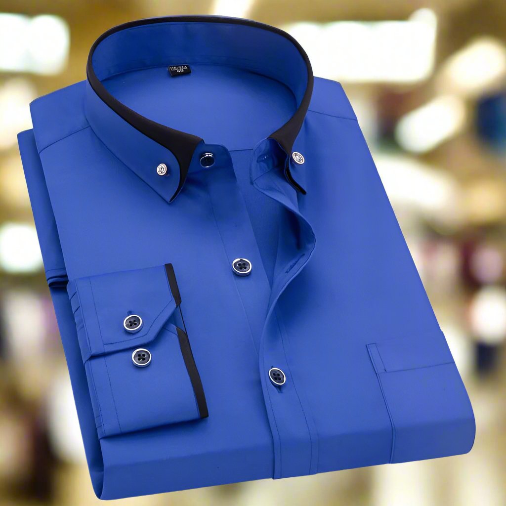 Albert™ | Classic Long-Sleeved Cotton Shirt