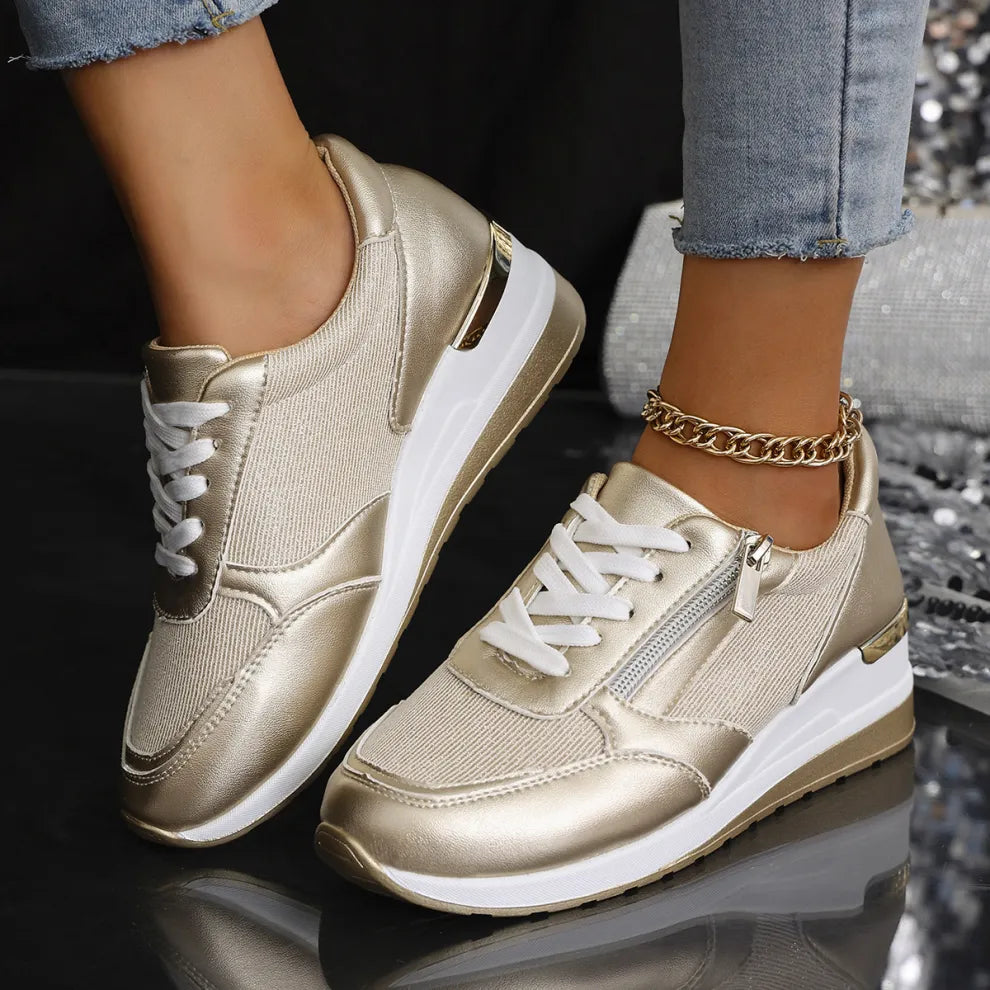 Candy™ | Orthopedic Sneakers with Laces & Side Zipper