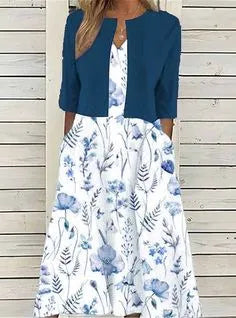 Bonnie - Floral Two-Piece Midi Dress