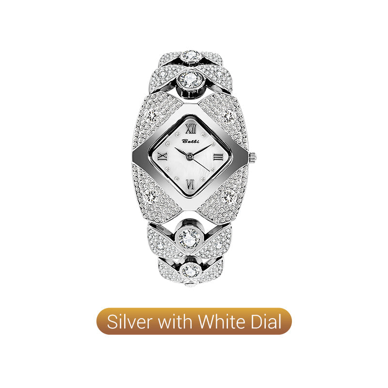 Lucelina - Elegant Vintage-Style Stone Watch for Women