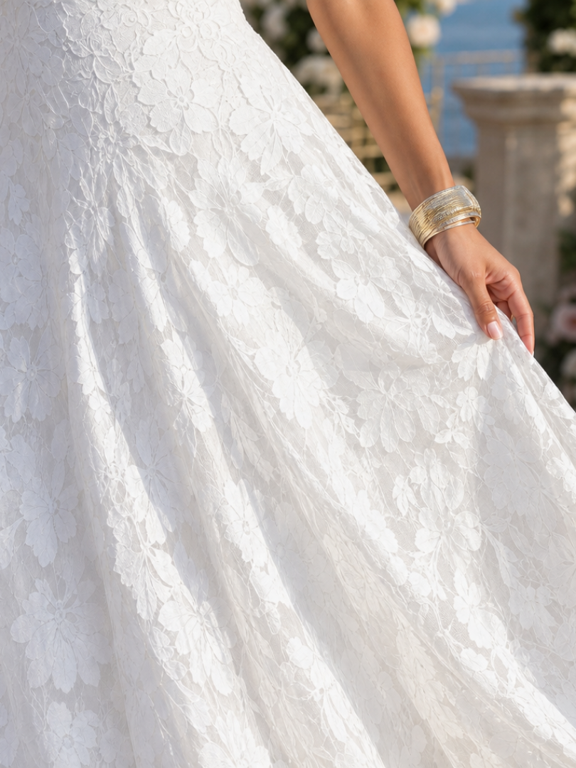 Valenne | Spaghetti Strap Full Lace Maxi Dress