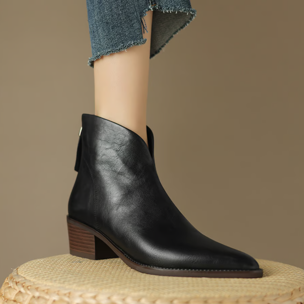 Santino™ | Luxury Ankle Boots with Low Heel