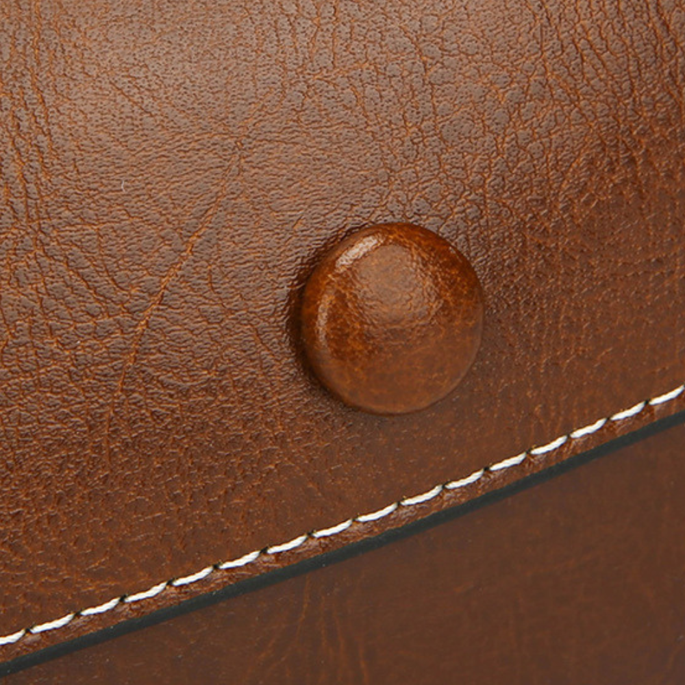 Bellana – Glossy Genuine Leather Shoulder Bag for Women