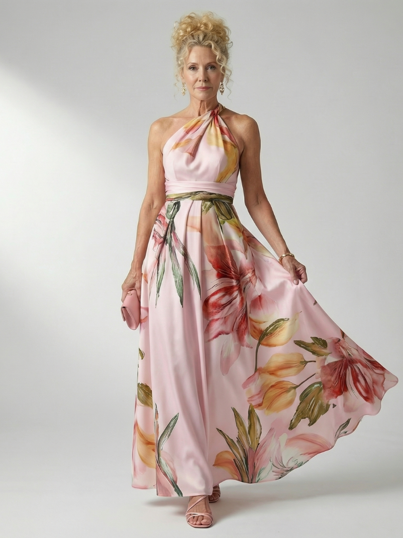 Amiel | Lightweight Floral Maxi Dress - American Cut Sleeveless
