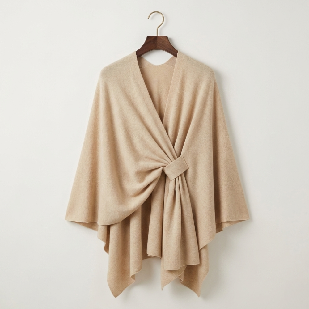 Aurelyn – Crossover Knit Wrap Shawl