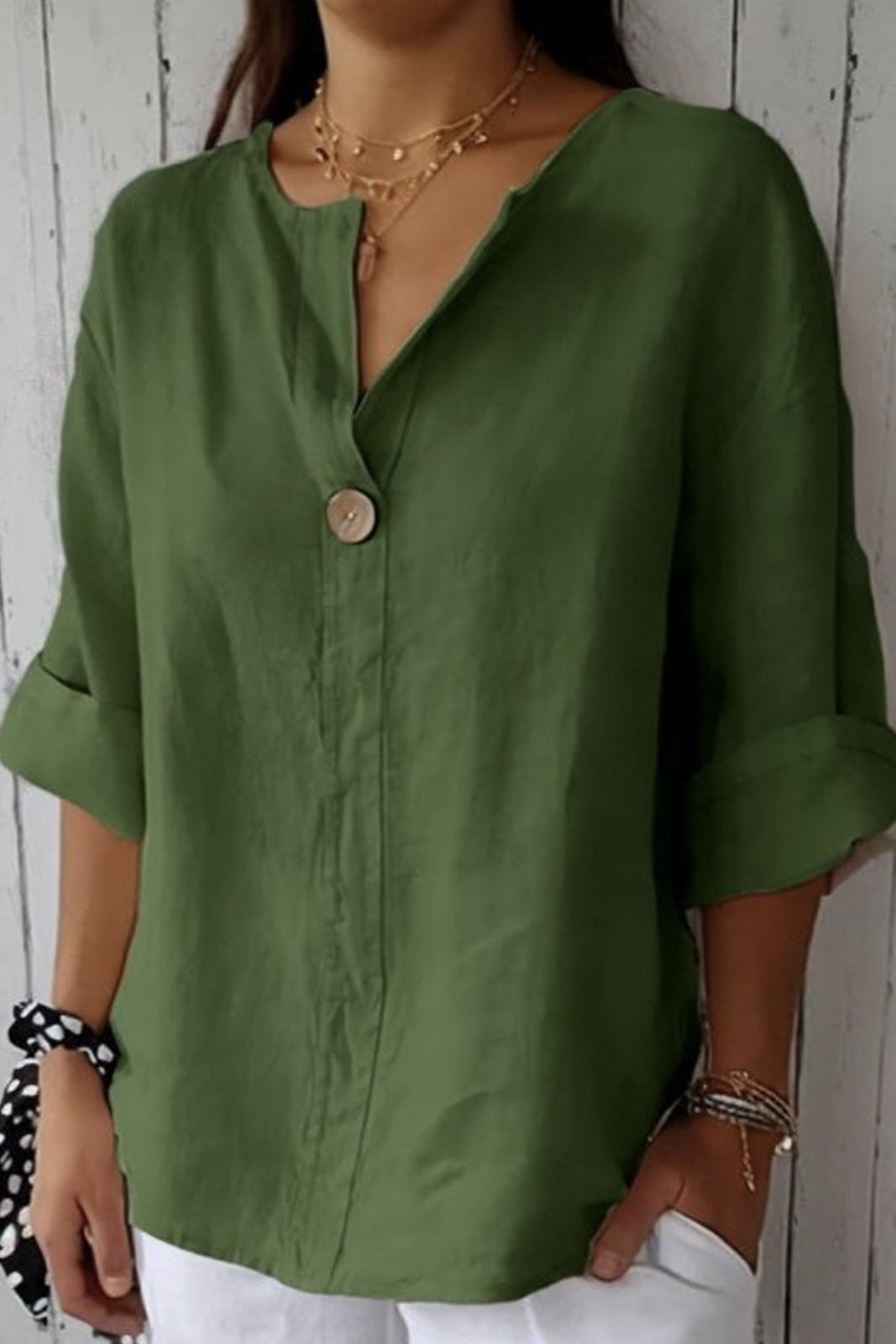 Natasha | Casual Linen Top