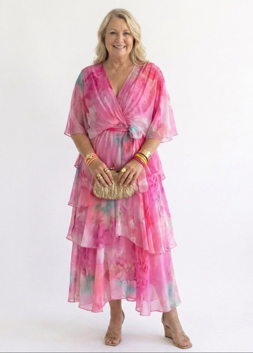 Stella & Grace™ |Layered Floral Sun Dress