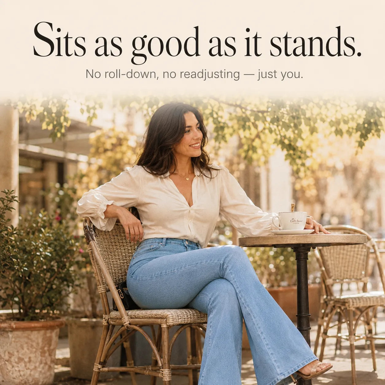 Curvella – High Waist Stretch Flare Jeans for Women, Butt-Lifting Bootcut Denim