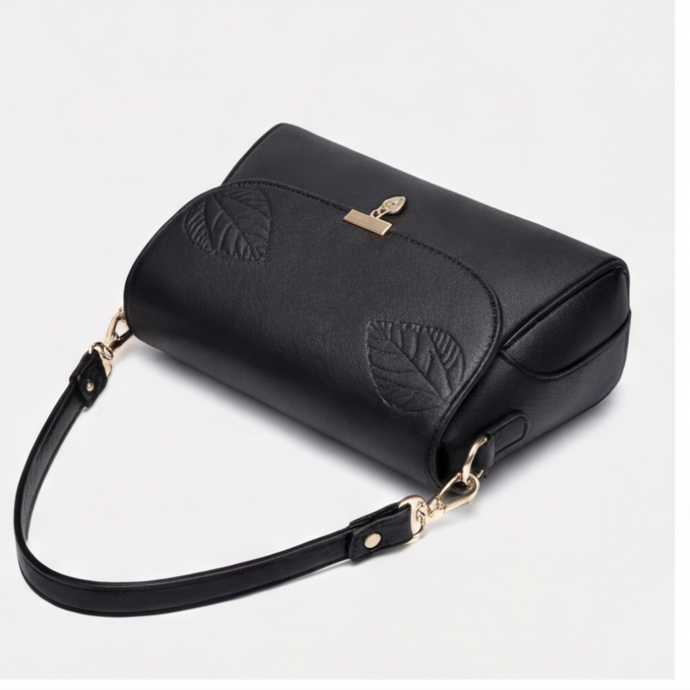 Leafara - Elegant Crossbody Bag with Leaf Detail