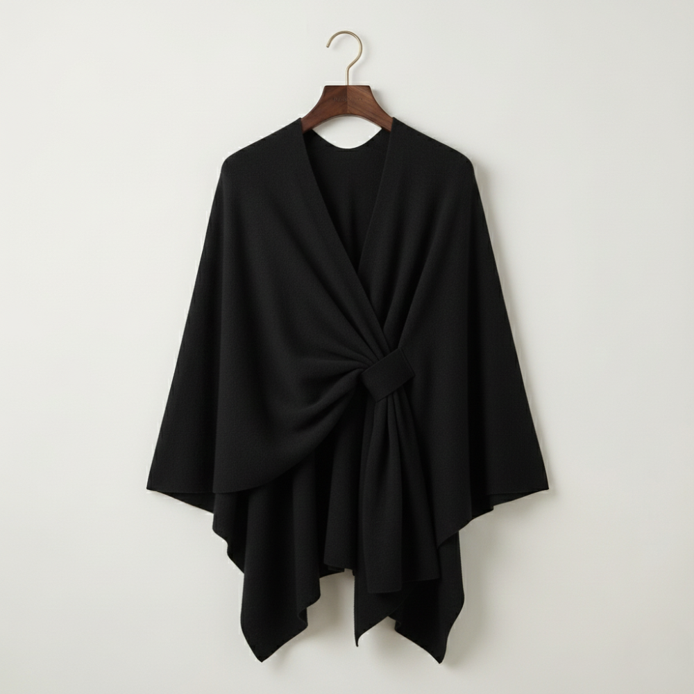Aurelyn – Crossover Knit Wrap Shawl
