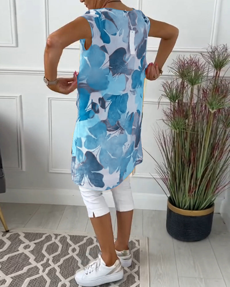 KLARISSA LONG FLOWER BLOUSE