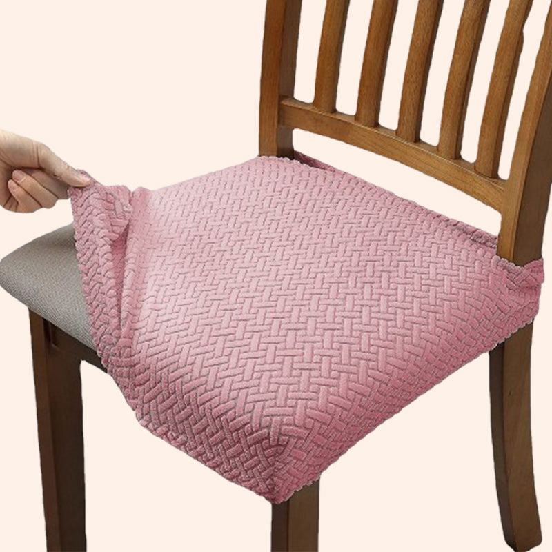 Jacquelin - Jacquard Stretch Chair Seat Cover