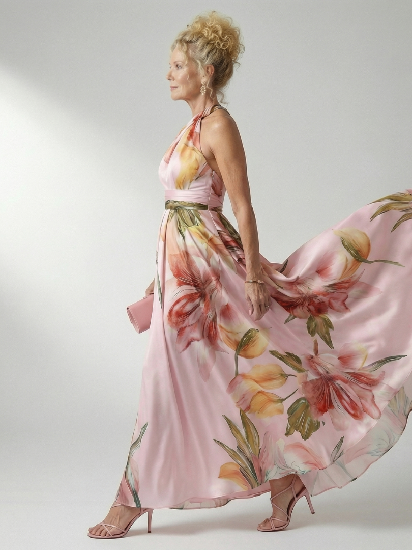 Amiel | Lightweight Floral Maxi Dress - American Cut Sleeveless