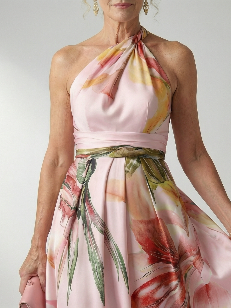 Amiel | Lightweight Floral Maxi Dress - American Cut Sleeveless