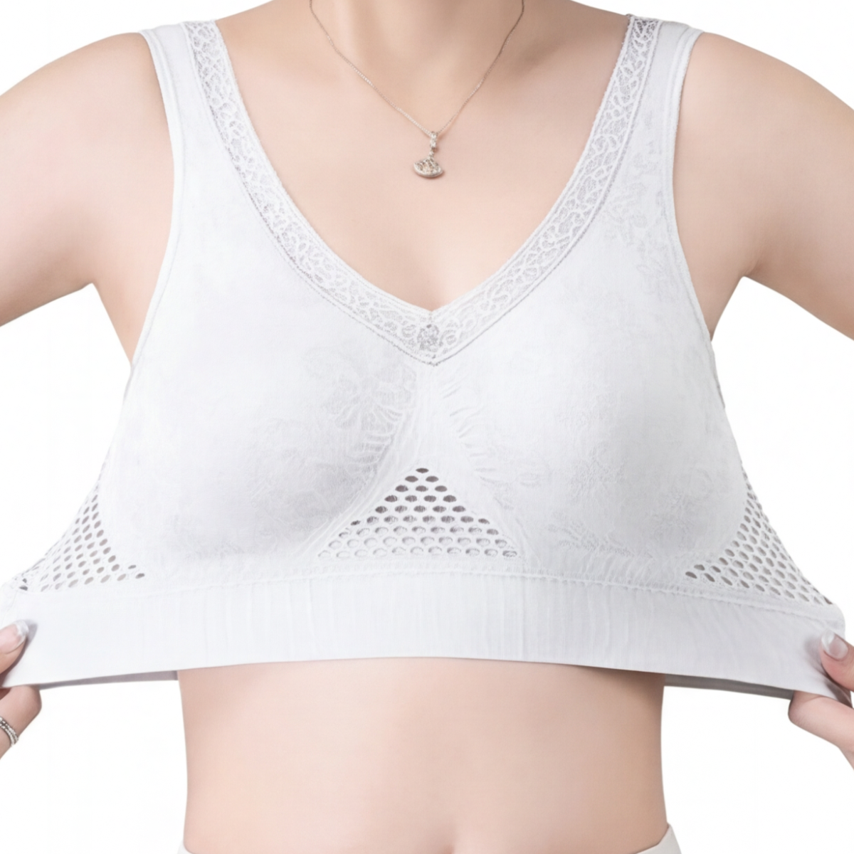 Aireya – Women's Wireless Cotton Comfort Bra with Breathable Mesh