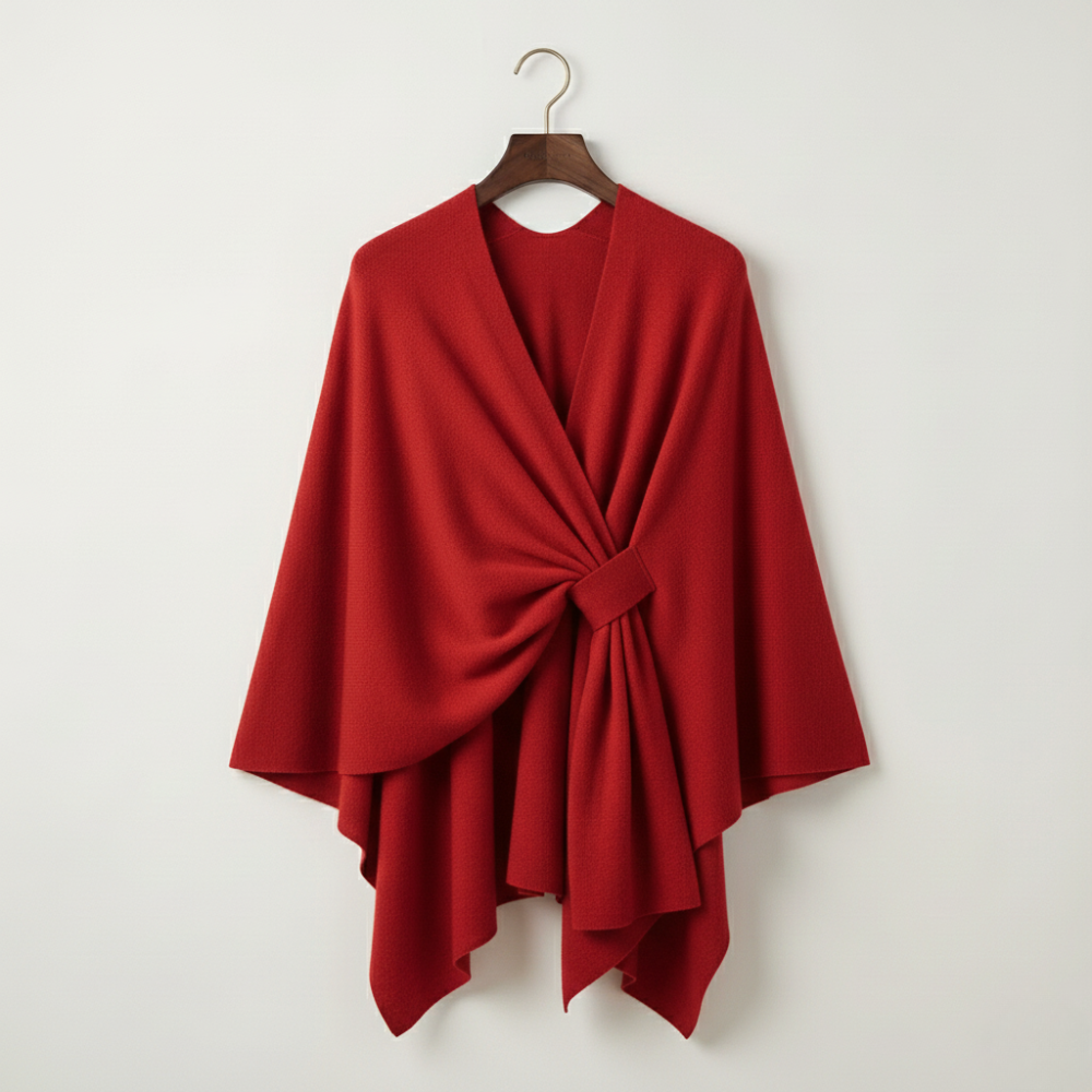 Aurelyn – Crossover Knit Wrap Shawl