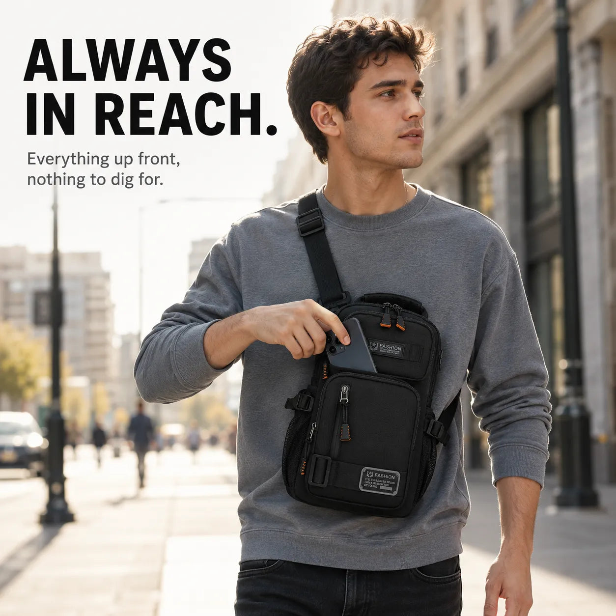 Cargolo – Adjustable Chest Sling Bag Multi-Pockets