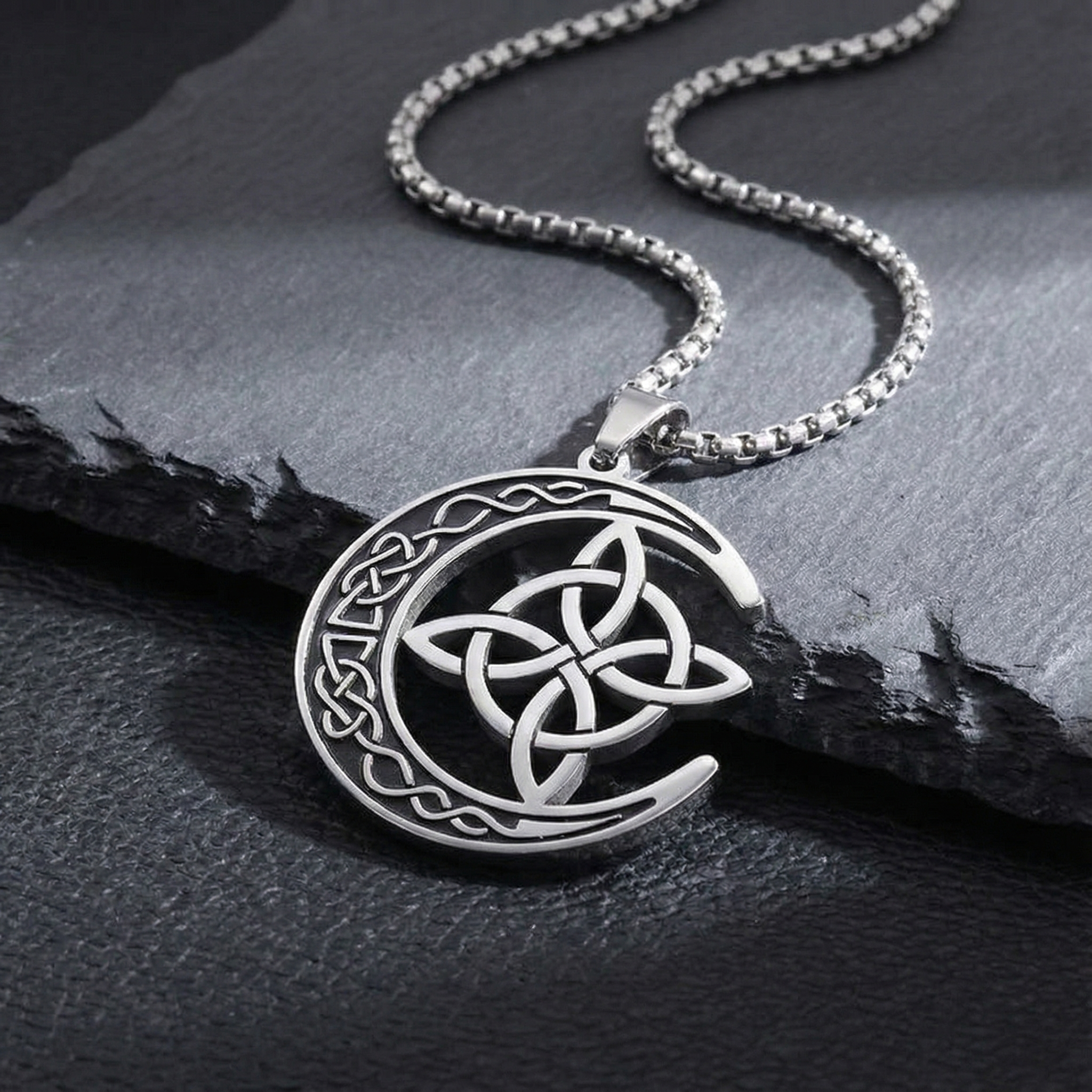 Lunara Celtic Moon Protection Pendant
