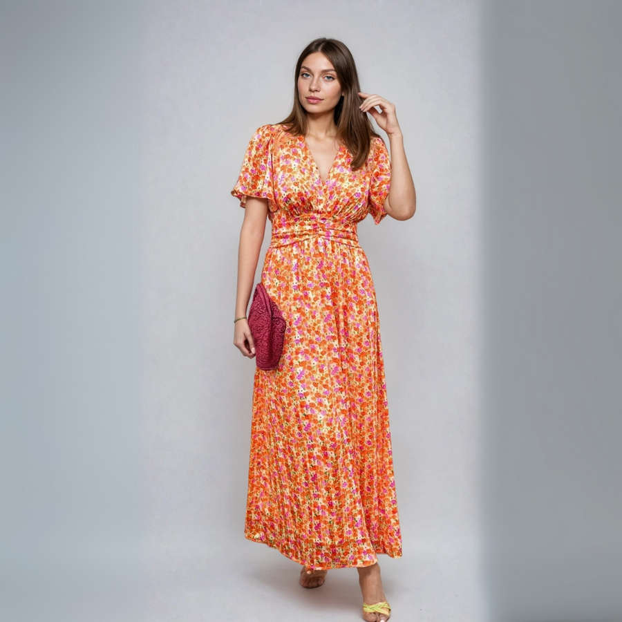 Pauline – Long dress with floral print