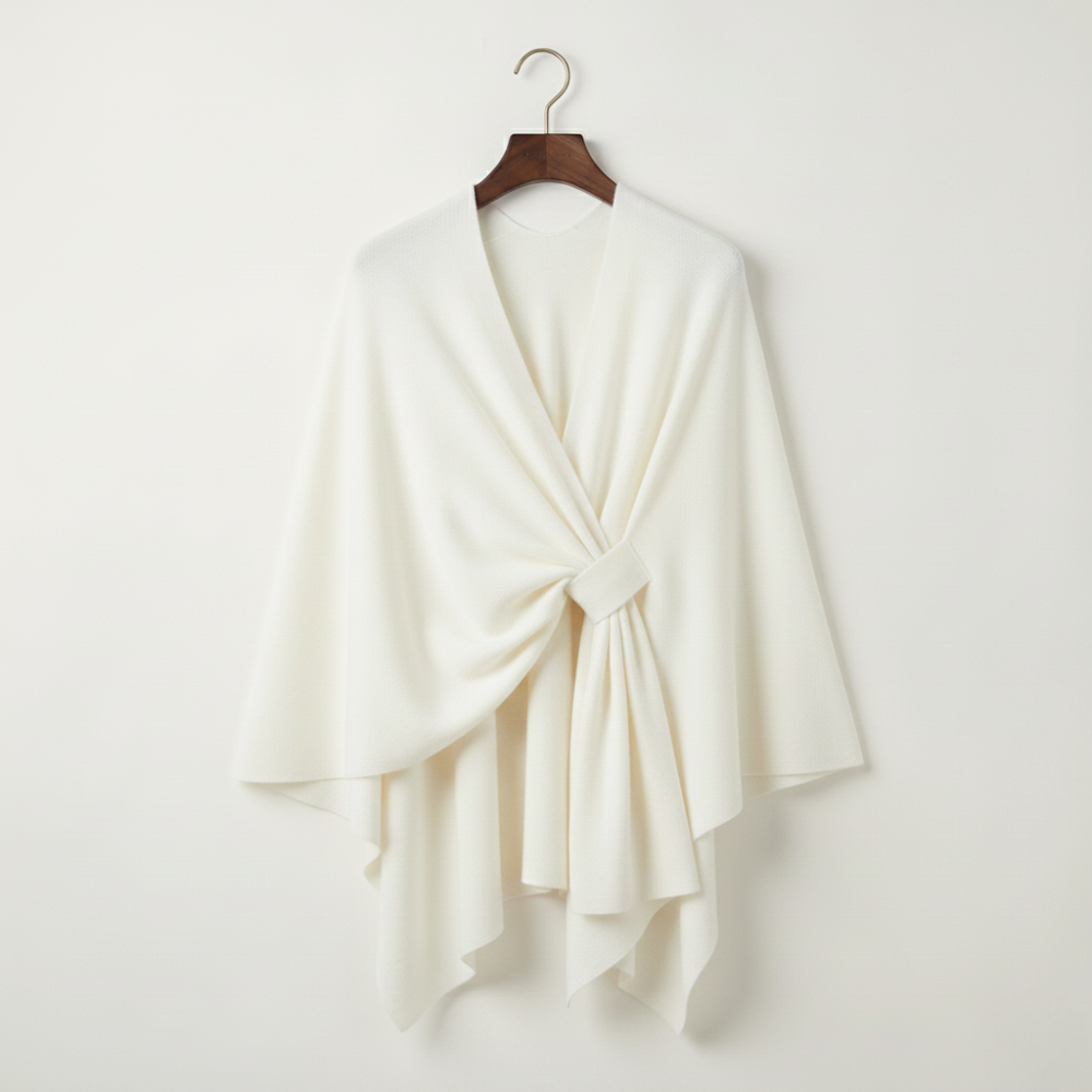 Aurelyn – Crossover Knit Wrap Shawl