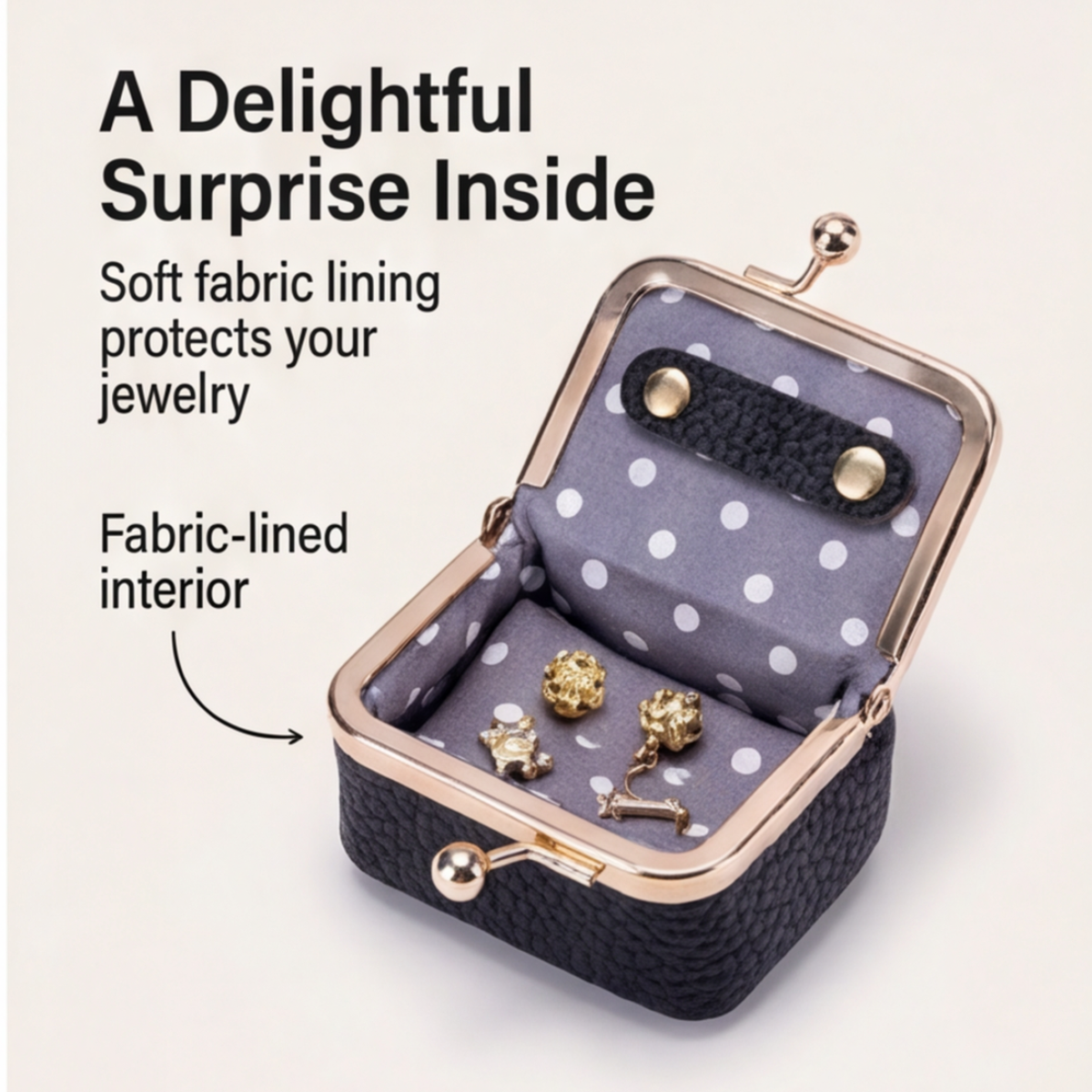 Bellora - Vegan Leather Mini Jewelry Box