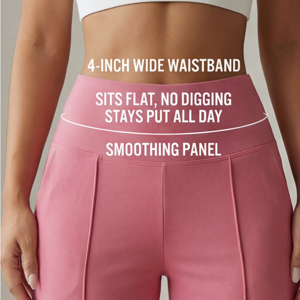Elyra – Women's Wide Leg Yoga Pants with Crossover Waist