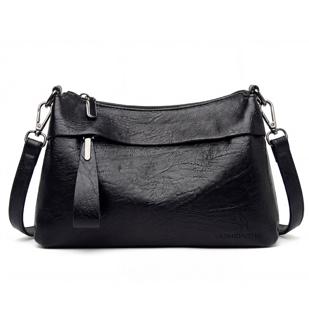 Carria - Soft Leather Crossbody With 3 Compartments