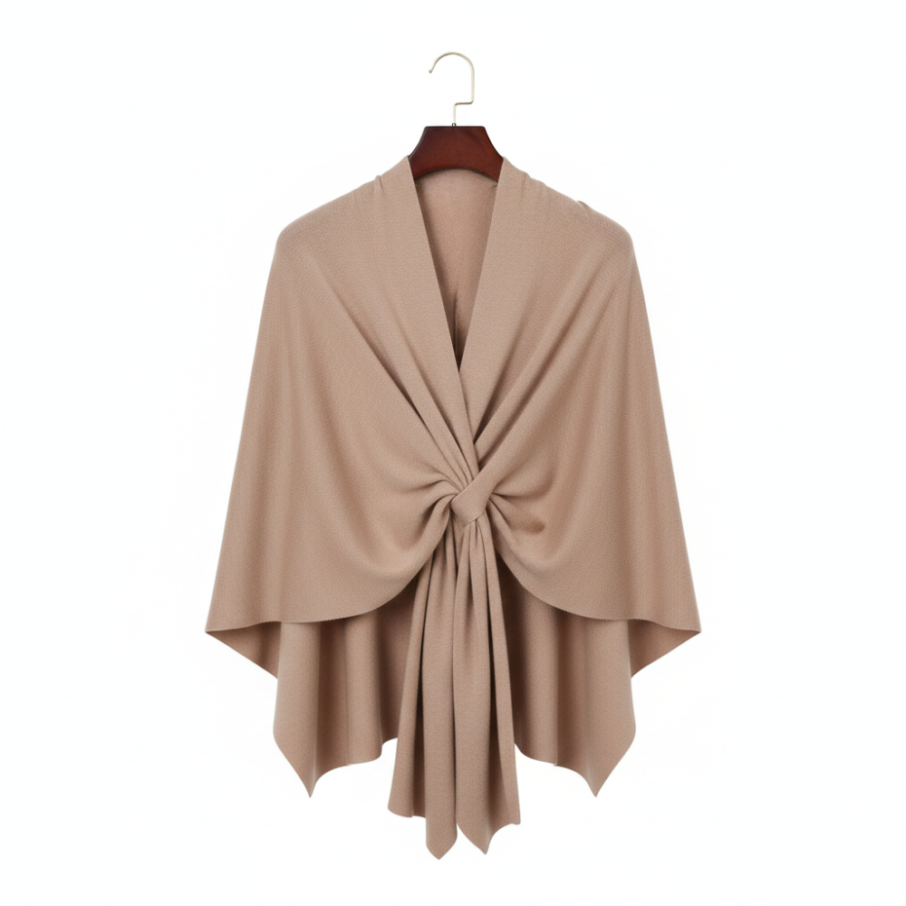 Aurelyn – Crossover Knit Wrap Shawl