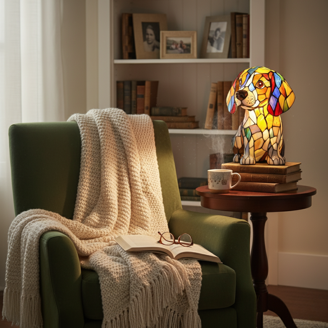 Beagle | Glass Lamp