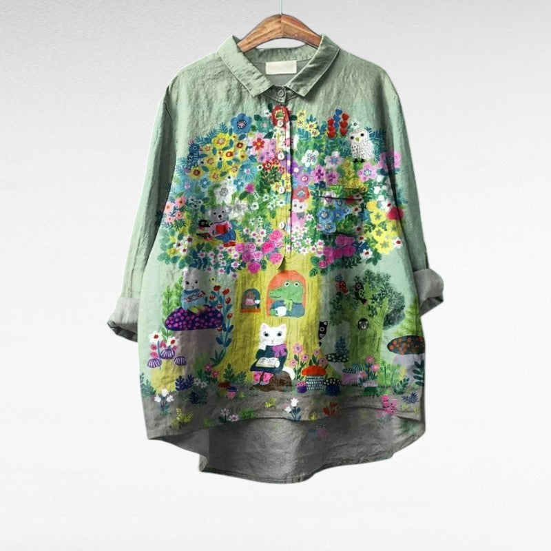 Elena | Elegant Breezy Summer Blouse